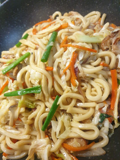 和風雞肉炒烏龍 的食譜成品照片