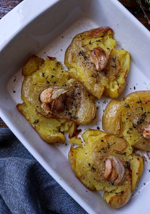 Foto de Batatas amassadas assadas