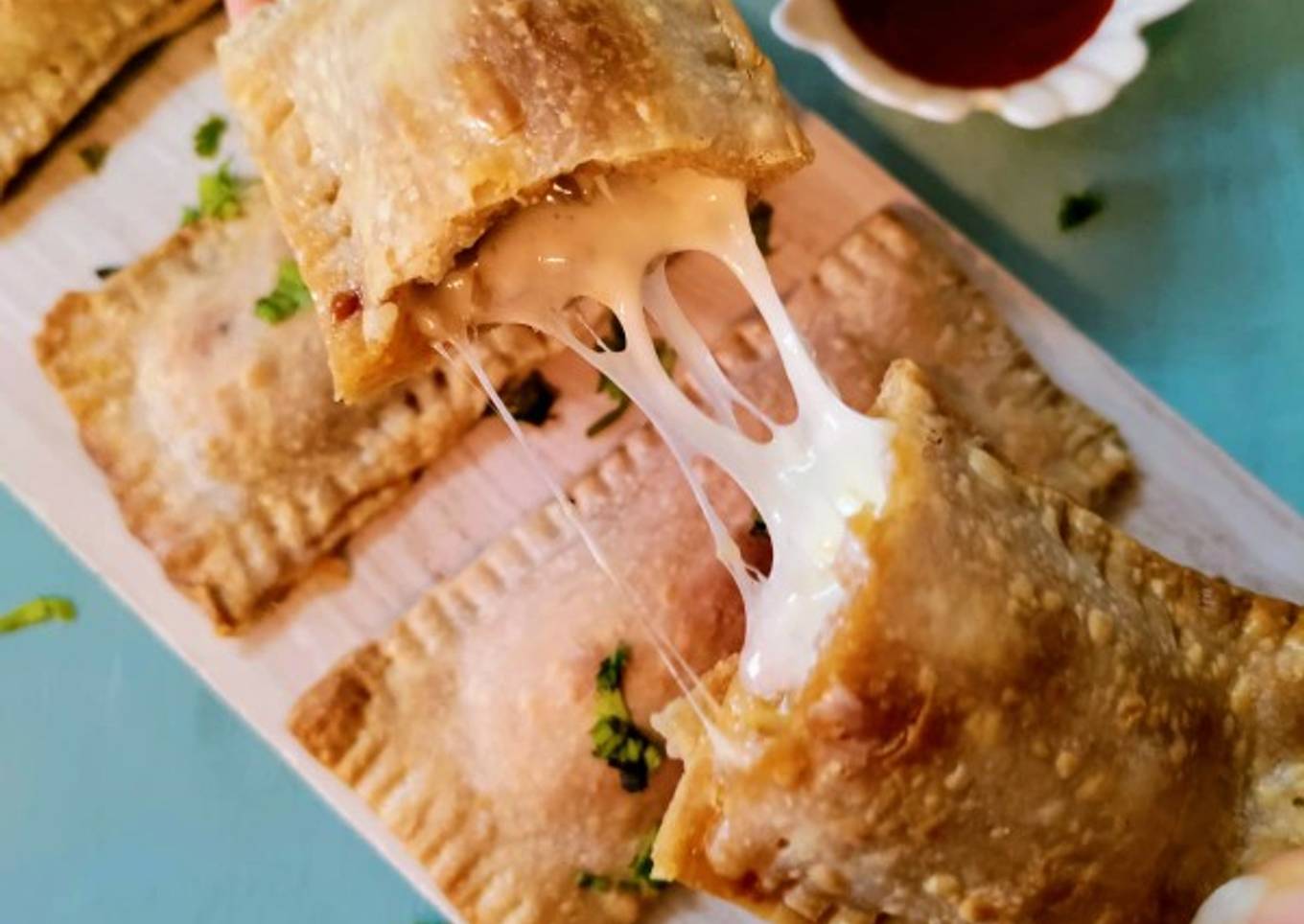 Baked Pizza Pockets (Yeast Free)