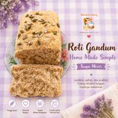 รูปของ Roti Gandum Sat Set tanpa Mixer tanpa Pelembut tanpa Pengembang