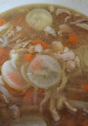 Foto resep Sup lobak dori