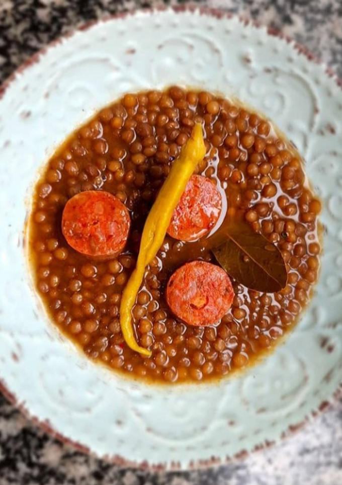 Una foto de Lentejas con chorizo