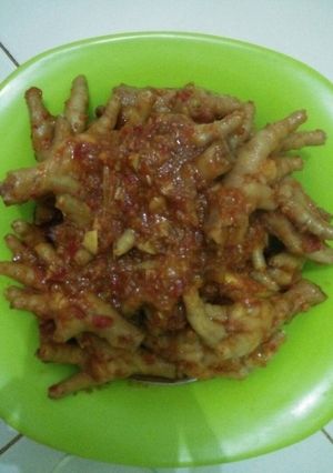 Foto resep Ceker jontor pedas