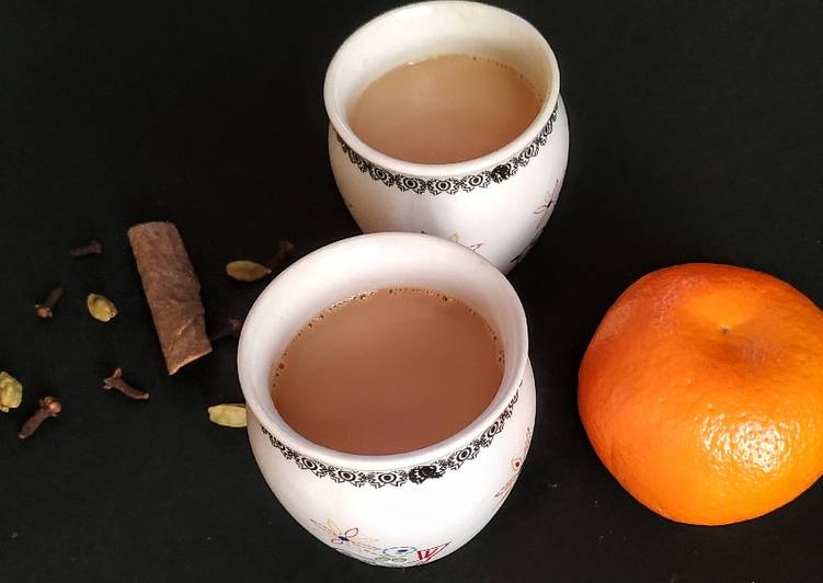 Recipe of Ultimate Orange spiced tea