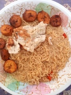 Indomie da plantain ainihin hoton girkin