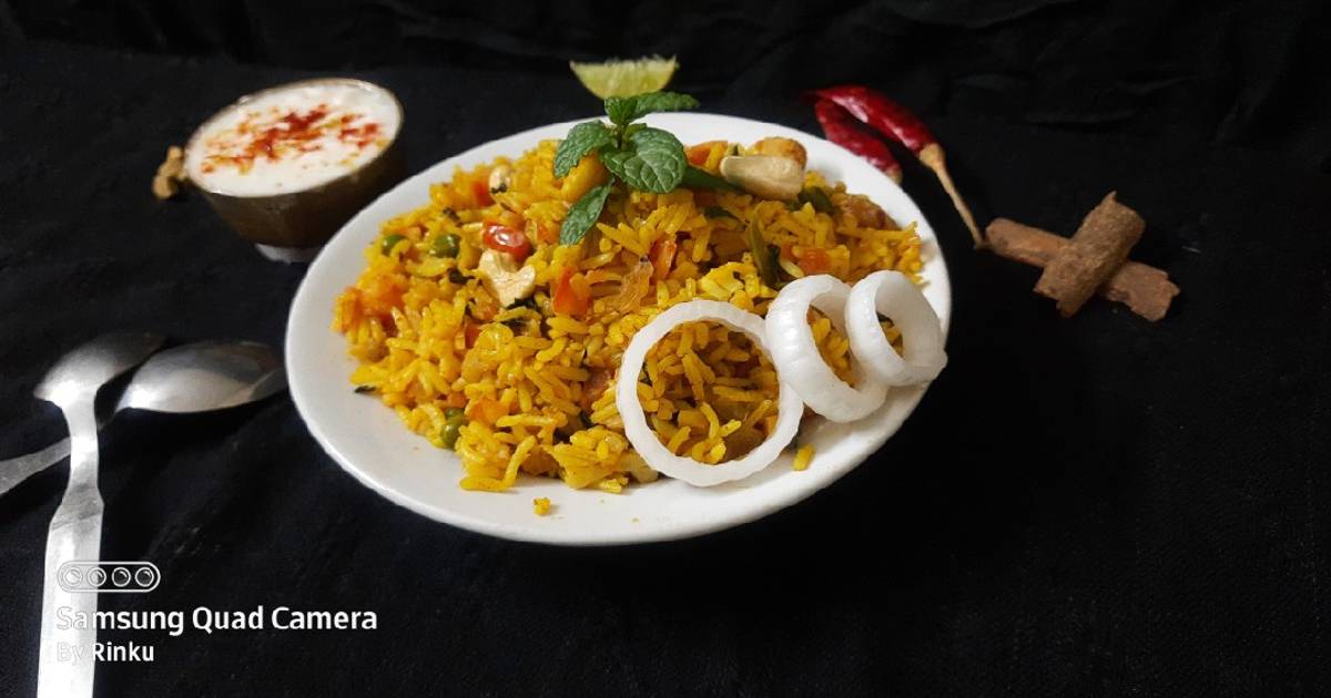 Rinku Rathod દ્વારા રેસીપી વેજ શાહી બીરિયાની (Veg Shahi Biryani Recipe ...