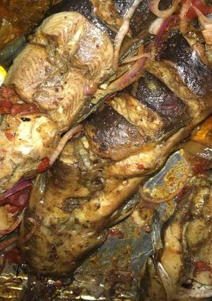 A picture of Roasted fish.