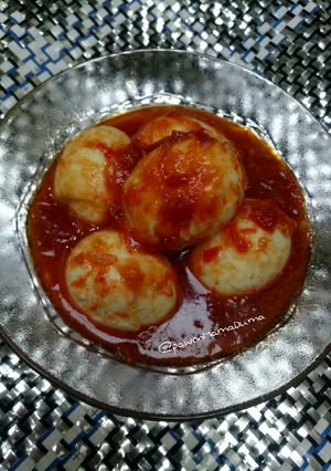Foto resep Telur Siram Sambal Merah