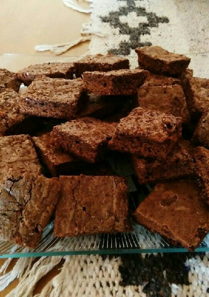 Una foto de Brownie casero