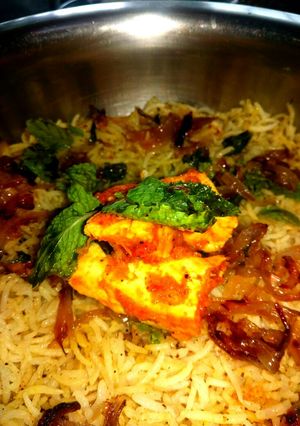 A picture of Paneer Dum Biriyani.