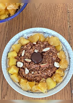 Une photo de Porridge au chocolat