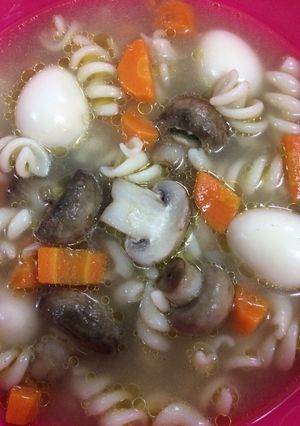 Foto resep SOP Jamur Puyuh Makroni