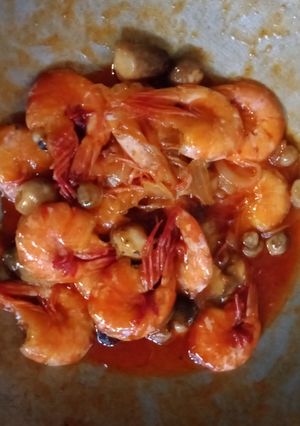Foto resep Udang jamur saus sederhana