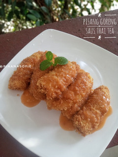 Foto resep Pisang Goreng Saus Thai Tea