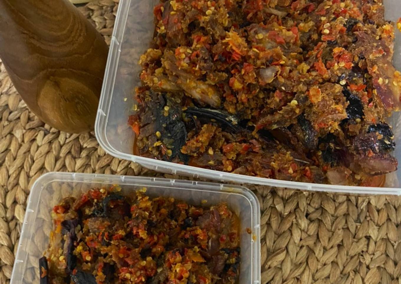 Cakalang fufu manado rabe rica (cakalang fufu sous)