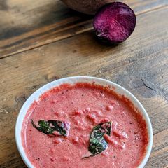 A picture of Beetroot Coconut Chutney.