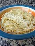 Espaguetis con salsa de limón