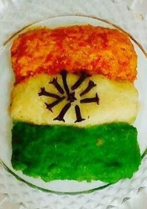 A picture of Tricolour HalwaGajar HalwaSuji HalwaMatar Halwa.