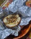 Pera con miel, nueces y jengibre en airfryde
