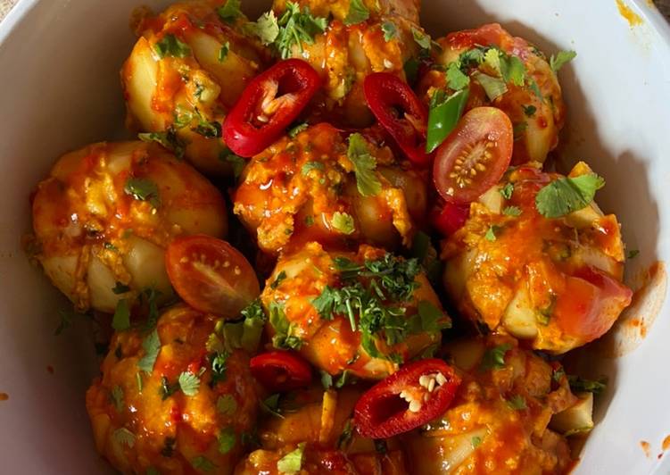 Stuffed baked potato flowers