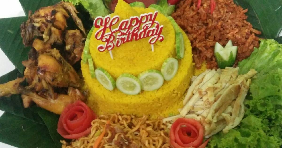 170 resep nasi tumpeng  ulang  tahun  enak dan sederhana 