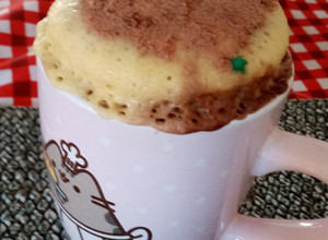 Una foto de Queque en el microondas sin leche