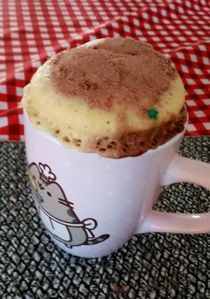 Una foto de Queque en el microondas sin leche