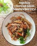 Japchae - Korean Glass Noodles Stir Fry