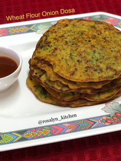 A picture of 5-Minute Instant Healthy Breakfast - Wheat Flour Onion Dosa.
