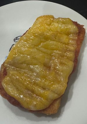 Una foto de Pan pizza