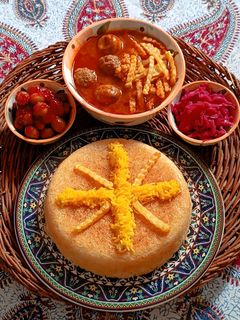 عکسی از دستور خورشت قیمه با گوشت قلقلی
