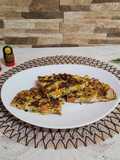 Tortilla de pollo y verduras