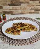 Tortilla de pollo y verduras