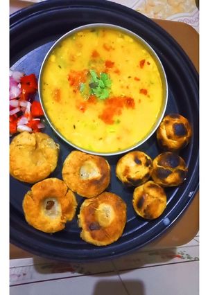 A picture of Dal Bati (Bafla Bati).