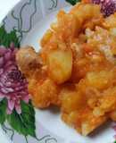 Овощное рагу с мясом (в мультиварке)