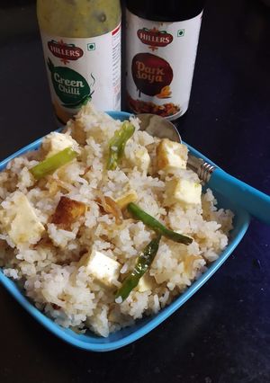 A picture of Paneer fried rice.