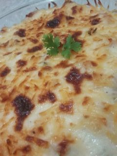 صورة لوصفة غراتان خضر بدون لحوم بنييين