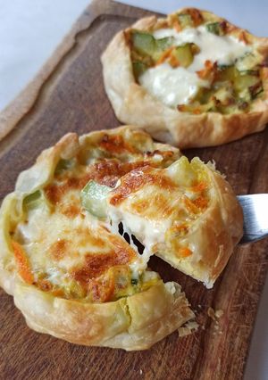 Una foto de Mini quiche de zapallito