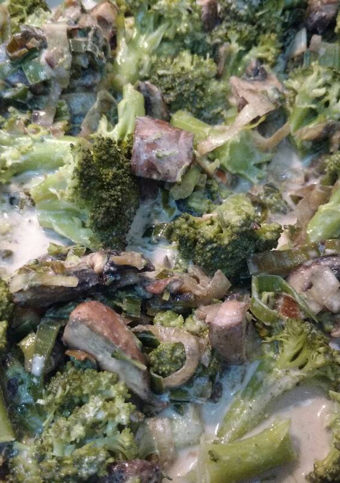Una foto de Salsa para pastas de brócoli y champiñones