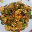 Tumis Otak-otak Okra