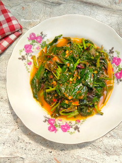 Foto resep Tumis Pedas Daun Ubi Jalar