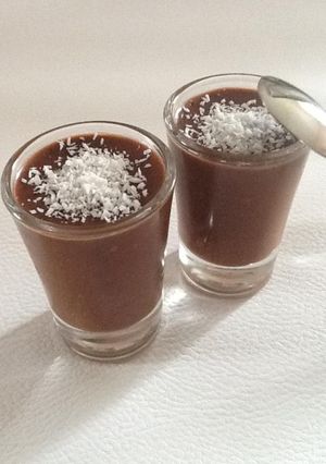 Une photo de Crème choco-coco sans sucre