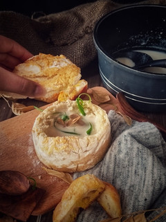 A picture of Cream of Mushroom soup.