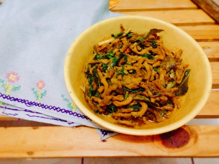 Cara Mudah Menyiapkan Resep ❂ 19) Usus ayam bumbu kuning kemangi. #BikinRamadanBerkesan yang Sempurna Anti Ribet, Lezat