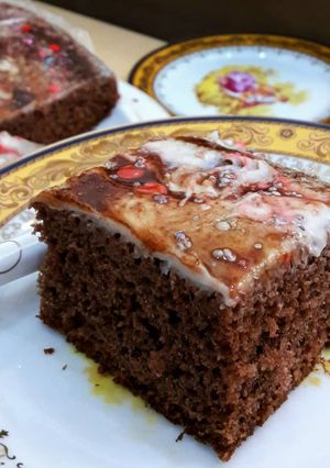 عکسی از دستور کیک پیانو با قابلمه