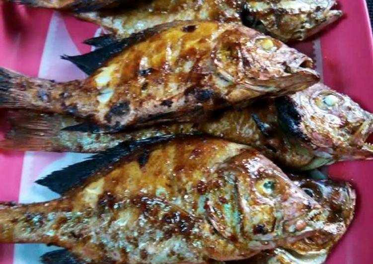Bahan-bahan Ikan bakar kakap merah by Sii Trias💓 yang enak Untuk Jualan