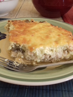 Una foto de Quiche de pollo con champiñón