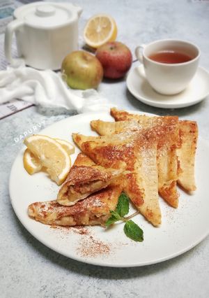 Foto resep APPLE PIE FRENCH TOAST with Homemade Cream cheese