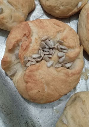 Una foto de Bagels veganos