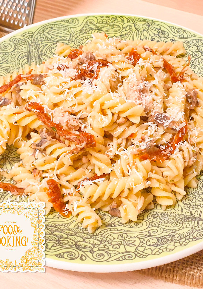 Una foto de Fusilli a la Mediterránea